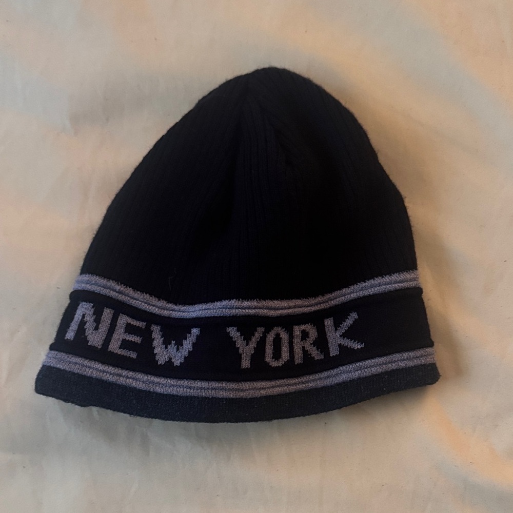 Black and Gray New York Beanie